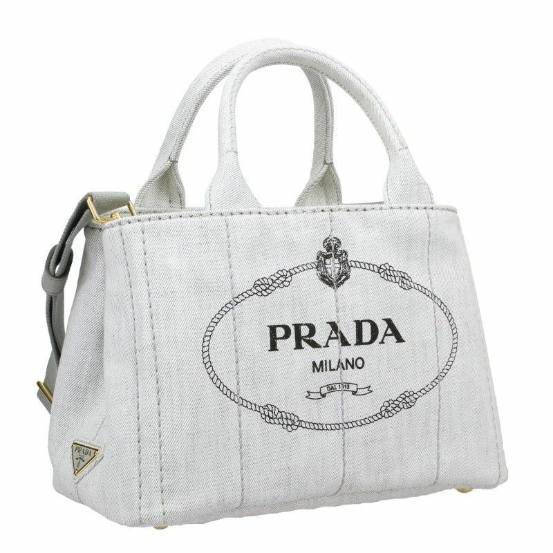 プラダ PRADA カナパ トートバッグ レディース ホワイト 1BG439 AJ6 V