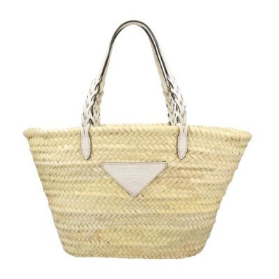 プラダ PRADA トートバッグ レディース かごバッグ ロゴ 1BG463