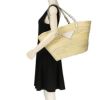 プラダ PRADA トートバッグ レディース かごバッグ ロゴ 1BG463 2DIJ F0N86 NATURALE BIANCO