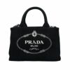 プラダ PRADA トートバッグ レディース カナパ ブラック 1BG439 V ROO ZKI F0N12 NERO+TALCO