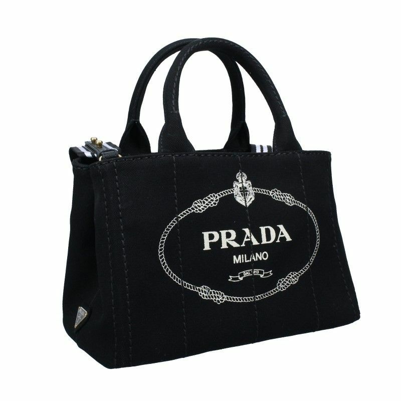 プラダ PRADA トートバッグ レディース カナパ ブラック 1BG439 V ROO