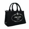 プラダ PRADA トートバッグ レディース カナパ ブラック 1BG439 V ROO ZKI F0N12 NERO+TALCO