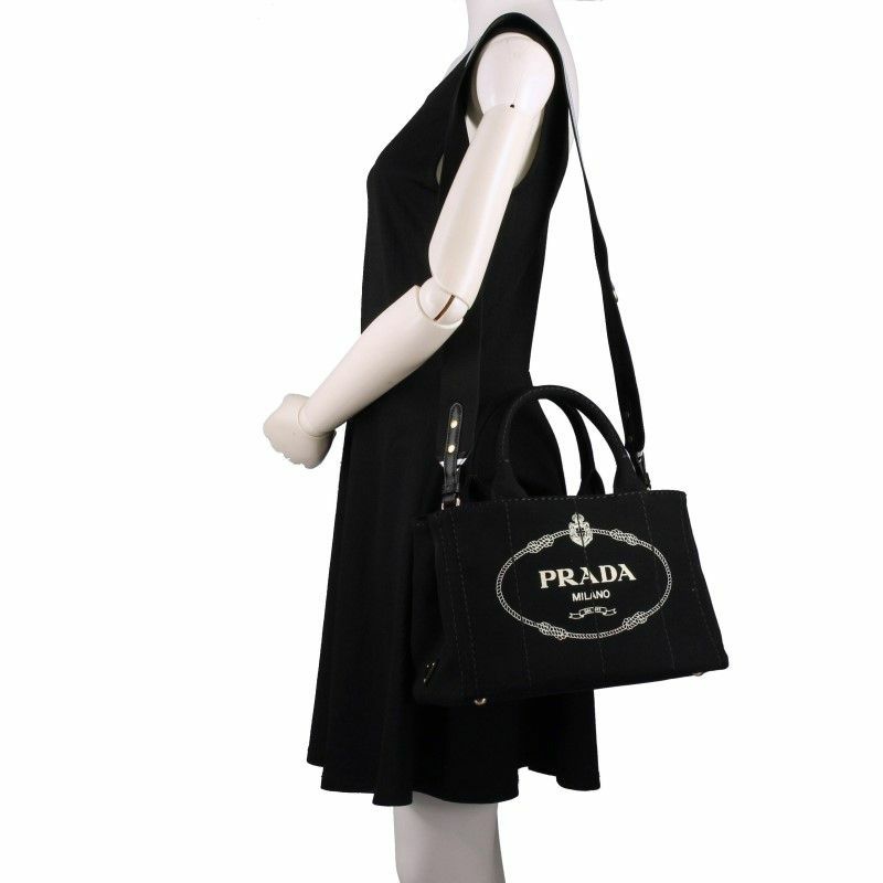 プラダ PRADA トートバッグ レディース カナパ ブラック 1BG439 V ROO