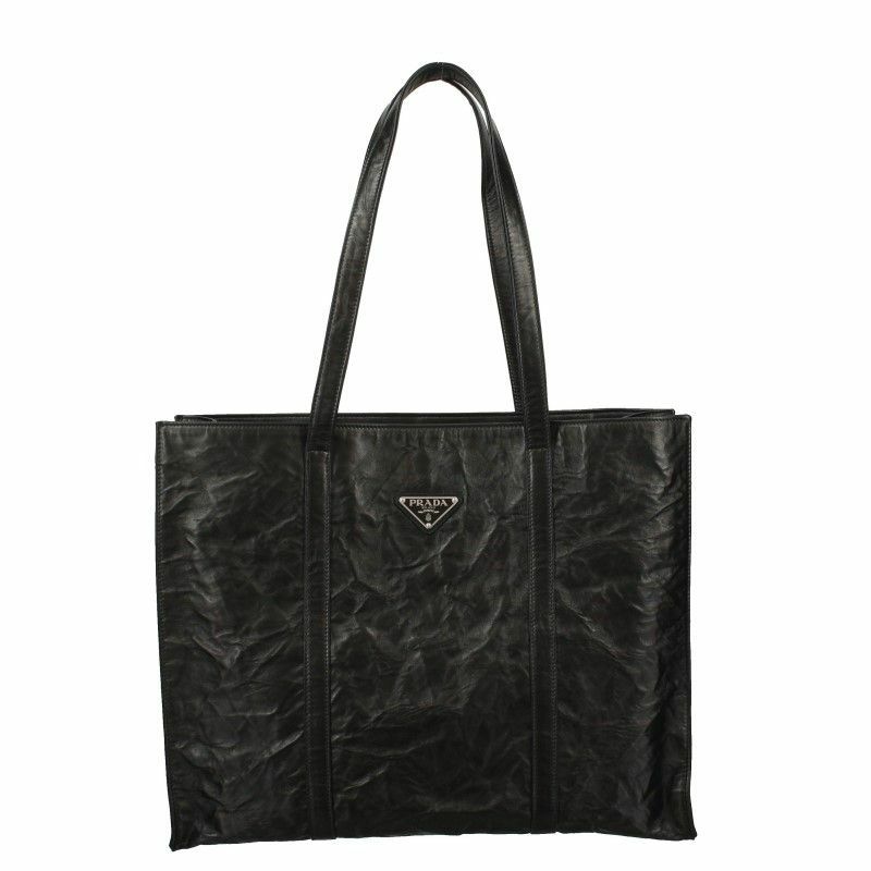 プラダ PRADA トートバッグ レディース ロゴ ブラック 1BG460 OOO UVL F0002 NERO