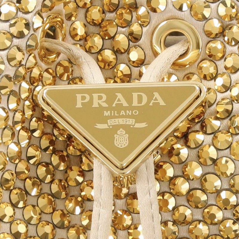 プラダ PRADA ショルダーバッグ レディース ゴールド 1BE067 V