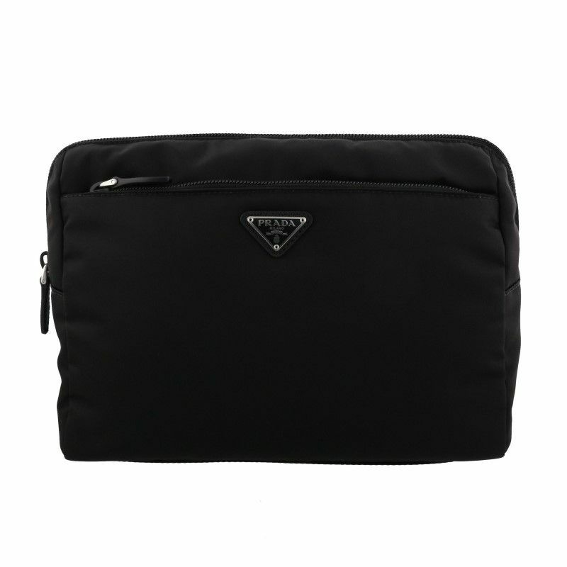 PRADA プラダ ポーチ レディース ブラック 1NA015 2CFK F0OK0 NERO+ASTRALE