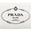 プラダ PRADA ポーチ レディース CANAPA LOGO ホワイト 1NA693 20L F0964 BIANCO+NERO