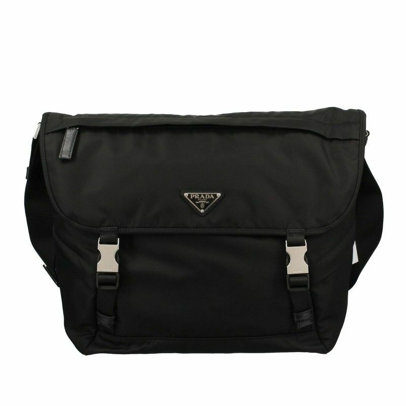 プラダ PRADA ショルダーバッグ メンズ ロゴ ブラック 2VD052 2DMG 