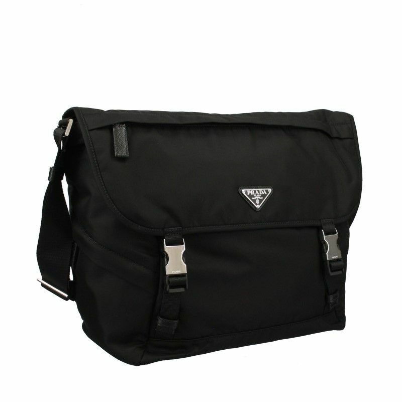プラダ PRADA ショルダーバッグ メンズ ロゴ ブラック 2VD052 2DMG 