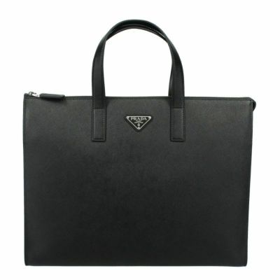 PRADA プラダ ベルト メンズ 95cm SAFFIANO ブラック 2CM217 053