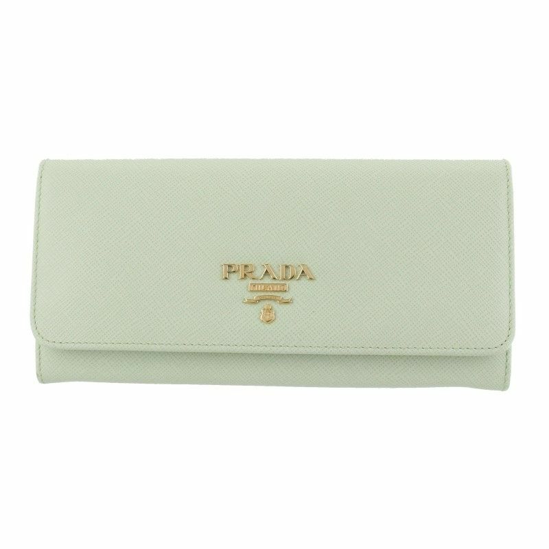 PRADA プラダ 長財布 レディース グリーン 1MH132 QWA F0934 ACQUA