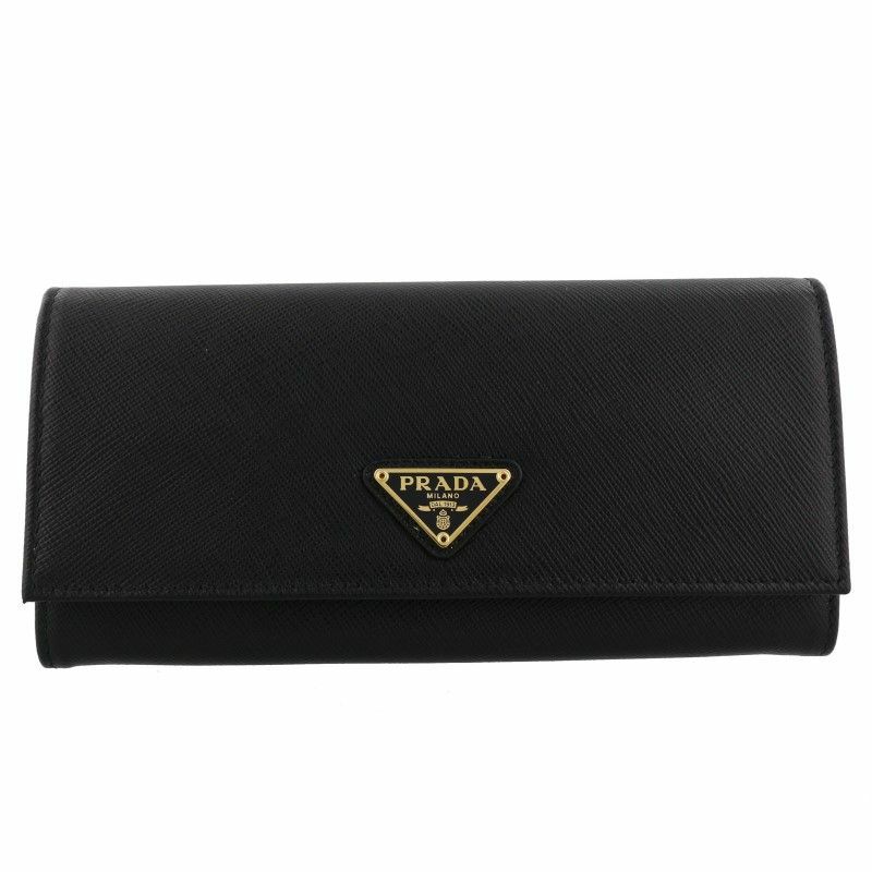 PRADA 長財布 ブラック ユニセックス 1MH132 F0002 QHH PRADA プラダ 長財布 レディース ブラック 1MH132 QHH F0002