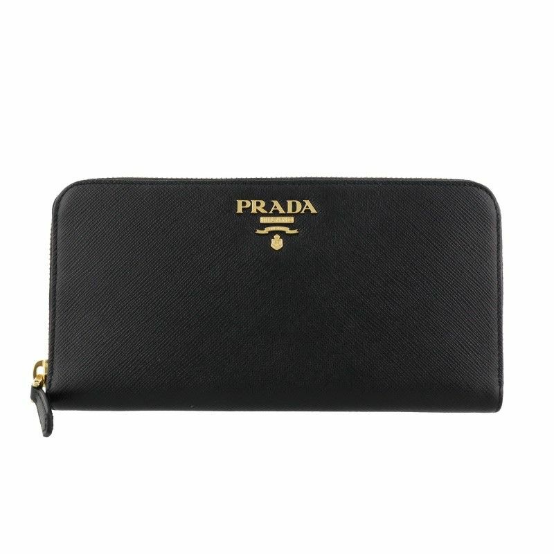 プラダ PRADA 長財布 キルティング ブラック 黒 NURO ①