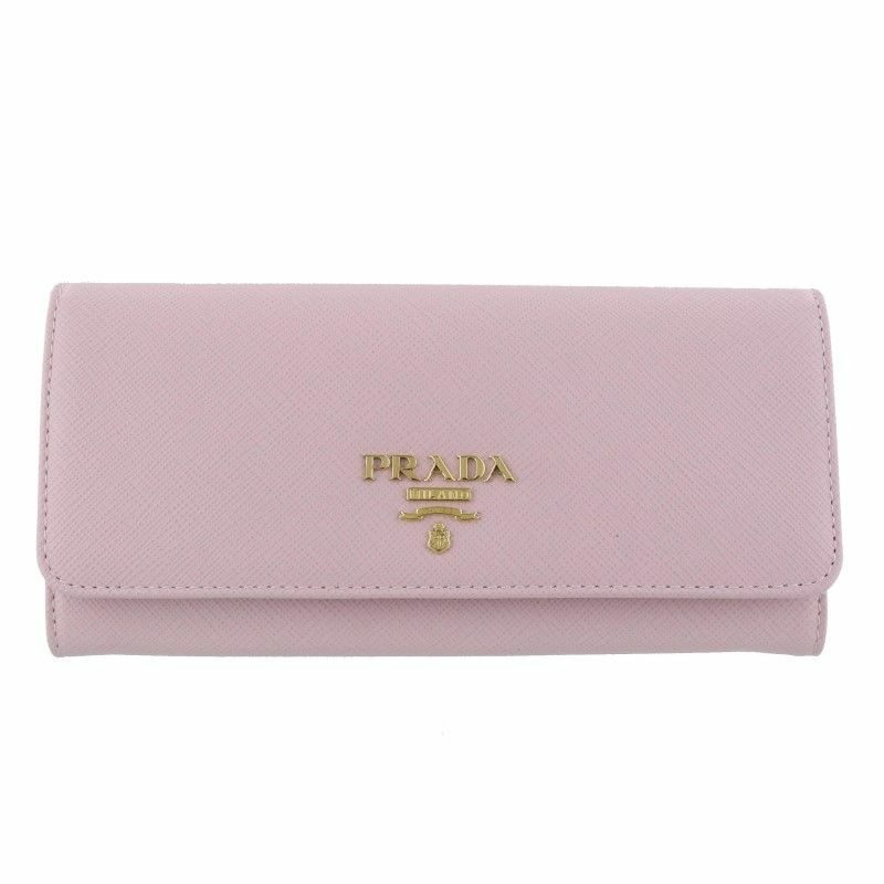 土日限定価格！レア希少！PRADA♡ビジュー♡長財布♡ピンク♡ 大人しい