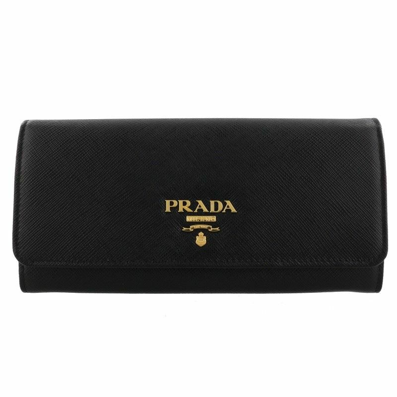 プラダ PRADA 長財布 キルティング ブラック 黒 NURO ①
