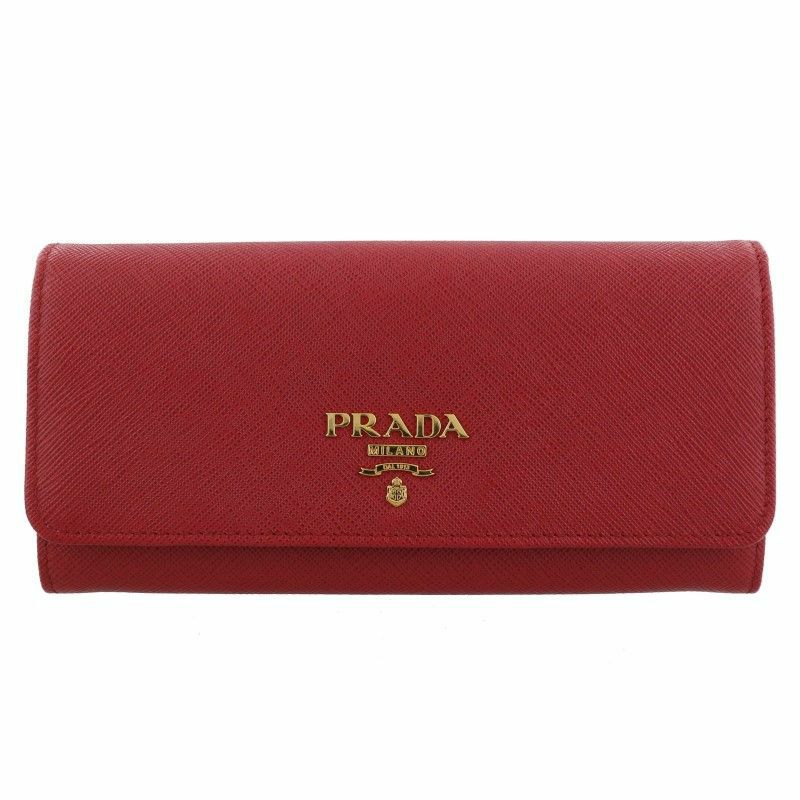 プラダ PRADA 長財布 レディース レッド 1MH132 QWA F068Z FUOCO