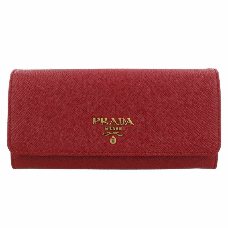 プラダ PRADA 長財布 レディース レッド 1MH132 QWA F068Z FUOCO 