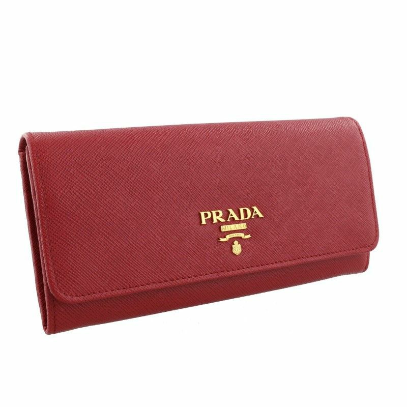 プラダ PRADA 長財布 レディース レッド 1MH132 QWA F068Z FUOCO 