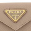 プラダ PRADA 三つ折り財布 SAFFIANO TRIANGOLO ベージュ 1MH021 QHH F0236 CIPRIA