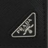 プラダ PRADA 三つ折り財布 メンズ SAFFIANO TRIANGOLO ブラック 2MH041 QHH F0002 NERO