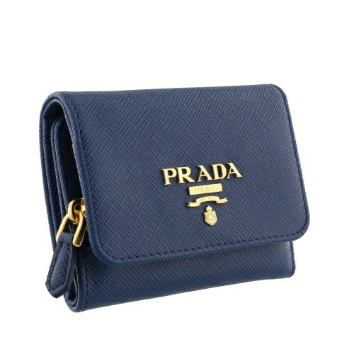 プラダ PRADA 三つ折り財布 レディース SAFFIANO METAL ORO 1MH044 QWA