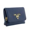 プラダ PRADA 三つ折り財布 レディース SAFFIANO METAL ORO 1MH044 QWA F0016 BLUETTE