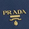 プラダ PRADA 三つ折り財布 レディース SAFFIANO METAL ORO 1MH044 QWA F0016 BLUETTE