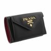 プラダ PRADA 三つ折り財布 レディース ブラック 1MH021 ZLP F061H NERO+IBISCO