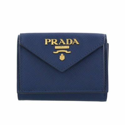 プラダ PRADA 三つ折り財布 レディース レッド 1MH021 QWA F068Z FUOCO