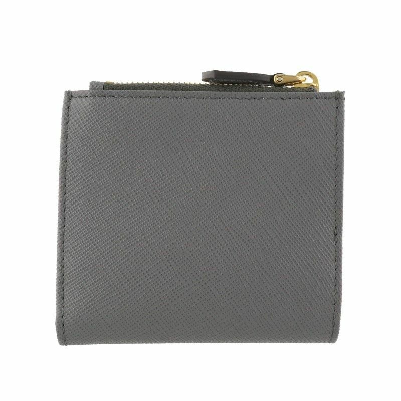 プラダ PRADA 二つ折り財布 レディース SAFFIANO TAB 1ML047 2DYG F0BP9 ARDESIA+ALABASTRO