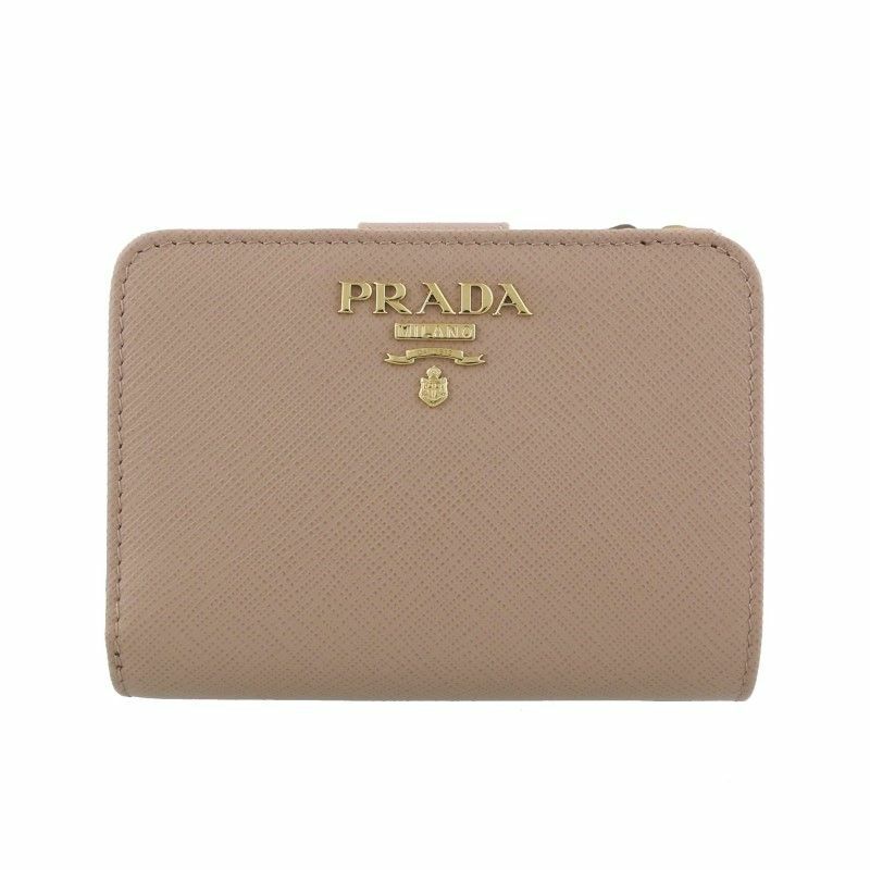 プラダ PRADA 二つ折り財布 レディース ピンクベージュ 1ML018 QWA F0236 CIPRIA | GINZA  LoveLove（ラブラブ）