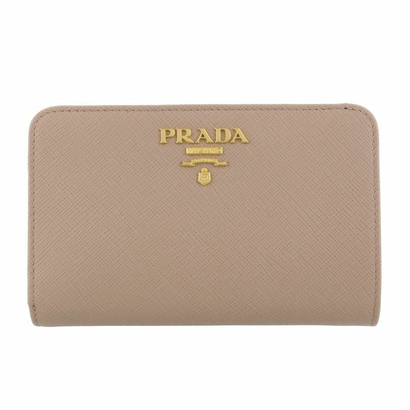 プラダ PRADA 二つ折り財布 レディース ピンクベージュ 1ML225 QWA F0236 CIPRIA