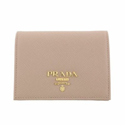 プラダ PRADA 二つ折り財布 レディース ピンクベージュ 1MV204 QWA F0236 CIPRIA
