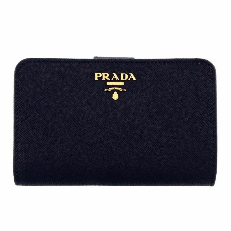 プラダ PRADA 二つ折り財布 レディース ブラック 1ML225 QWA F0002