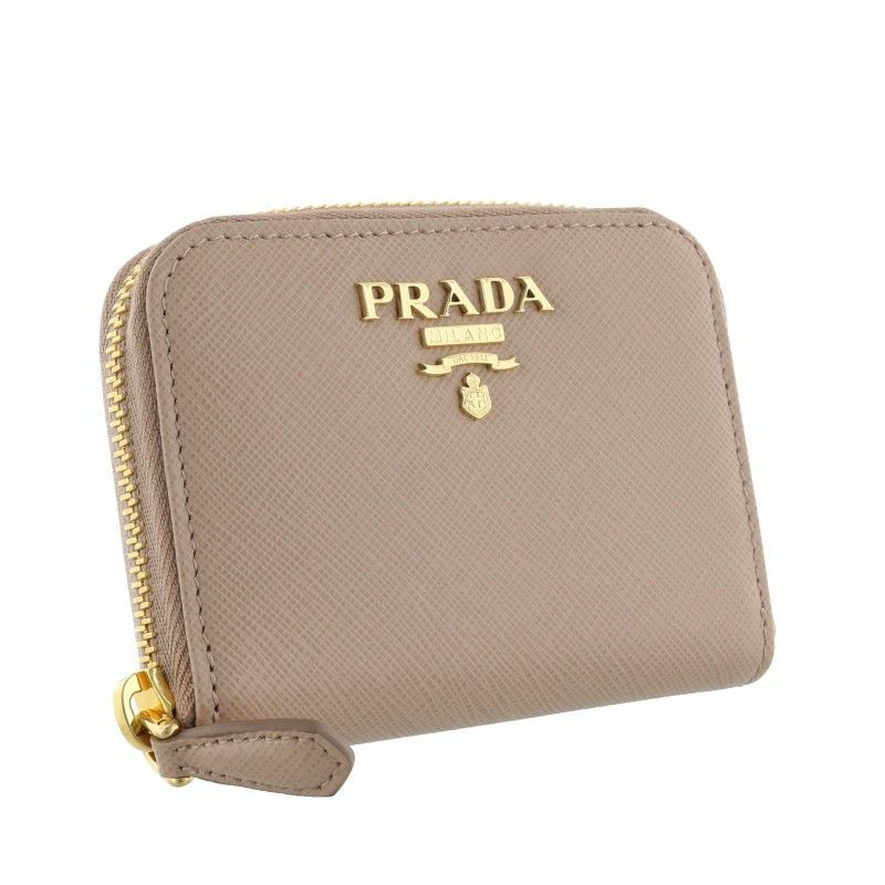 プラダ PRADA コインケース レディース ピンクベージュ 1MM268