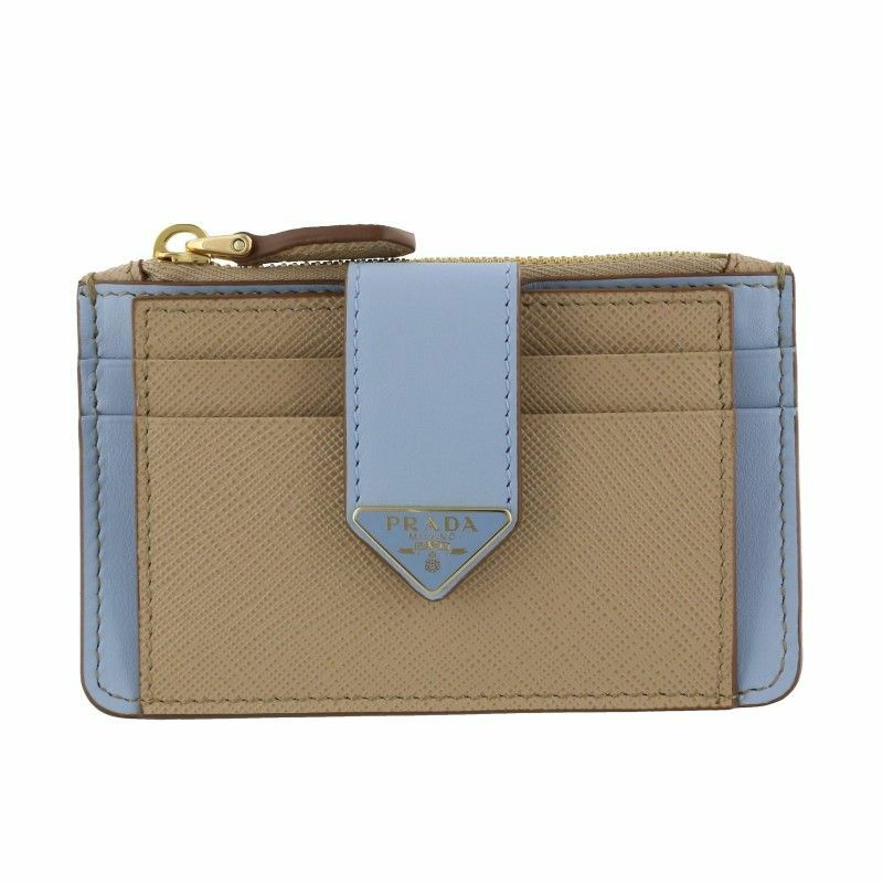 プラダ PRADA カードケース レディース ブルー 1MC038 2DYG F0TYG SABBIA CELESTE