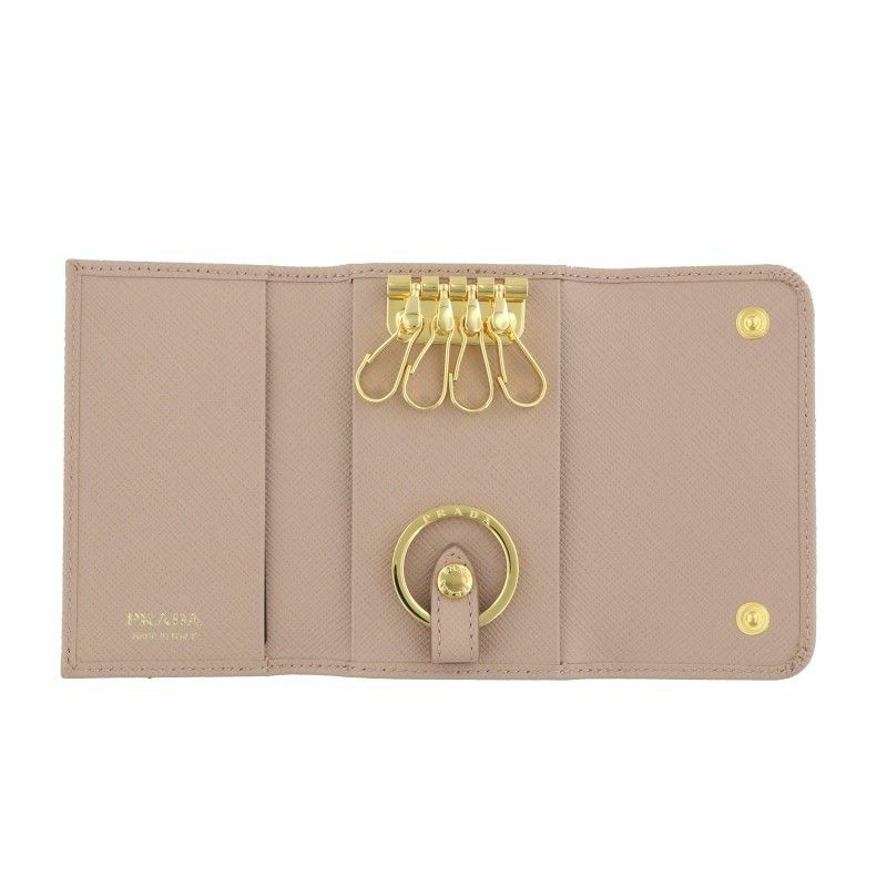 プラダ PRADA キーケース レディース ピンクベージュ 1PG004 QWA F0236 CIPRIA