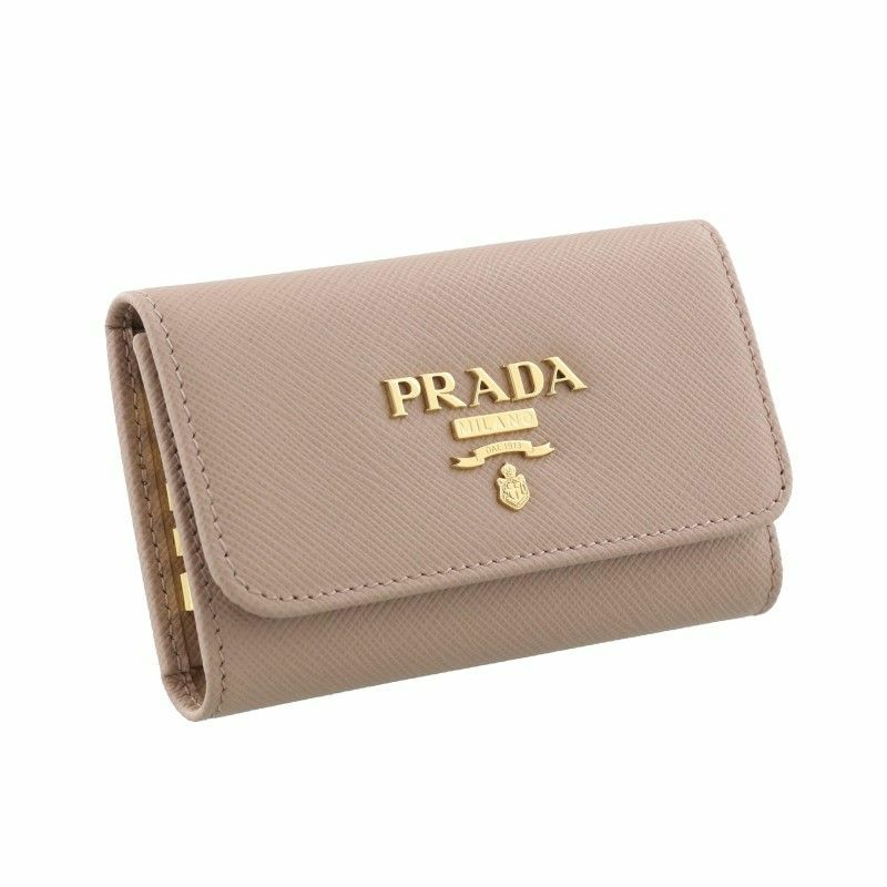 プラダ PRADA キーケース レディース ピンクベージュ 1PG004