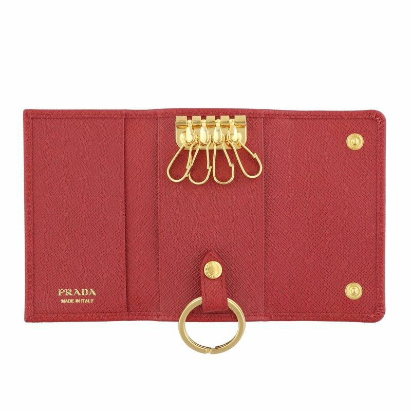 プラダ PRADA キーケース レディース レッド 1PG004 QWA F068Z FUOCO