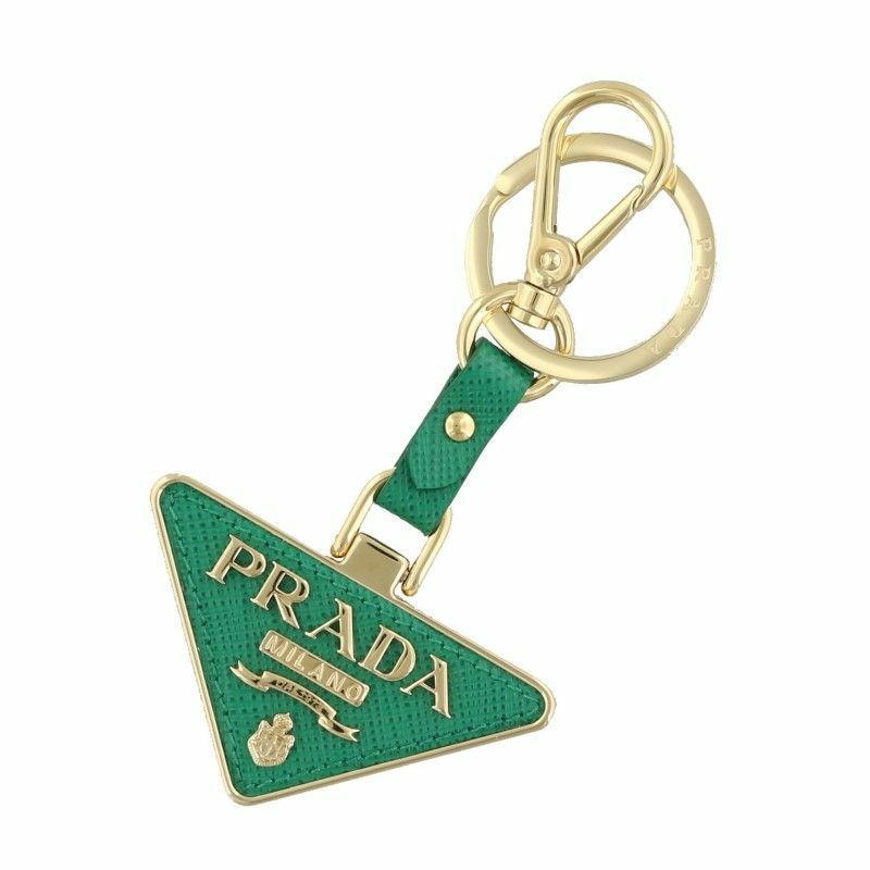 PRADA プラダ キーリング レディース サフィアーノ グリーン 1PP128 053 F0458 MANGO