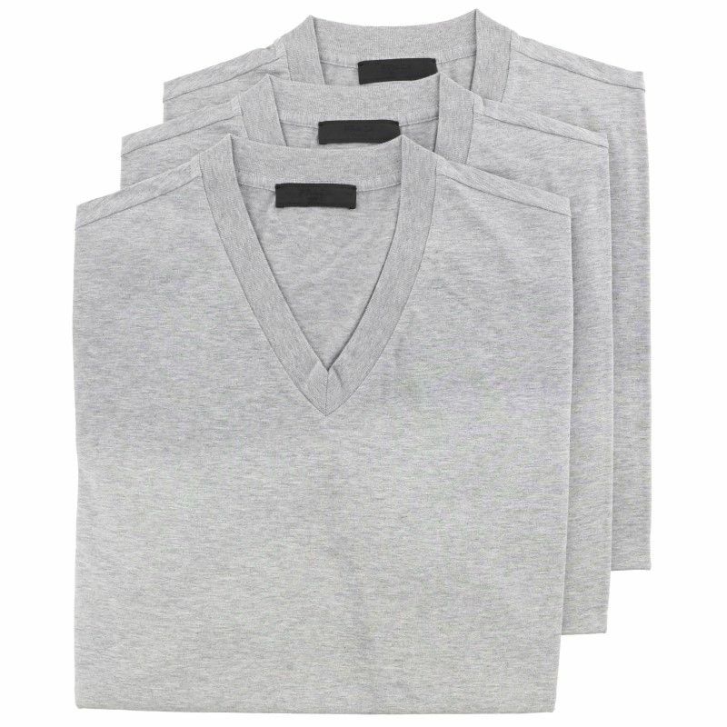 プラダ PRADA Tシャツ 3枚セット メンズ Mサイズ グレー UJM493 ILK S 181 F0031 GRIGIO