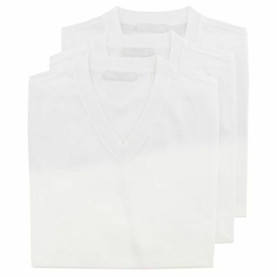 プラダ PRADA Tシャツ 3枚セット メンズ Mサイズ ホワイト UJM493 ILK