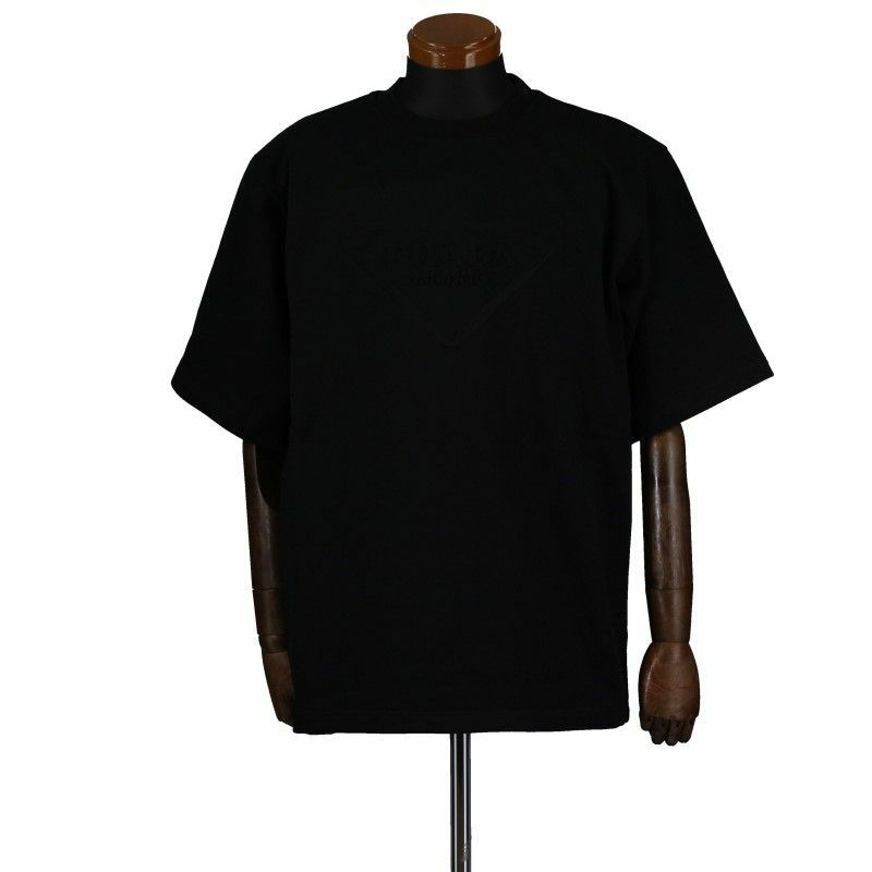 プラダ PRADA Tシャツ メンズ Ｍサイズ ブラック UJN773 S 212 1ZX4 F0002 NERO