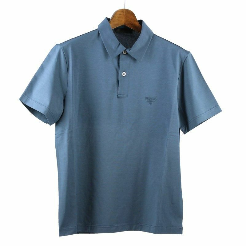 プラダ PRADA Tシャツ メンズ Mサイズ ブルー UJN664 1UOR S 202 F0141