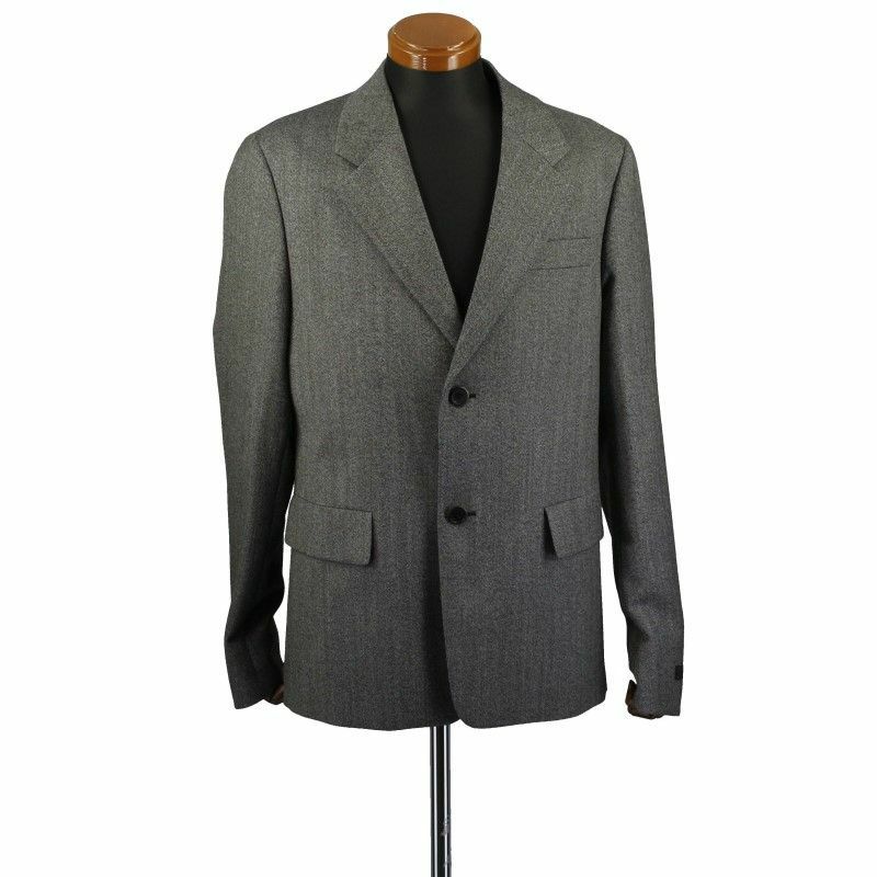 プラダ PRADA ジャケット メンズ サイズ48 グレー UGM118 0R9 S 202 