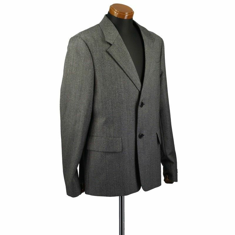 プラダ PRADA ジャケット メンズ サイズ48 グレー UGM118 0R9 S 202 