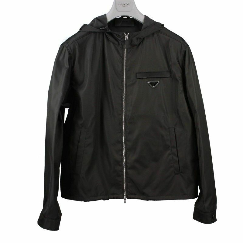 プラダ PRADA ナイロンジャケット メンズ RE-NYLON ブラック SGB685 S 
