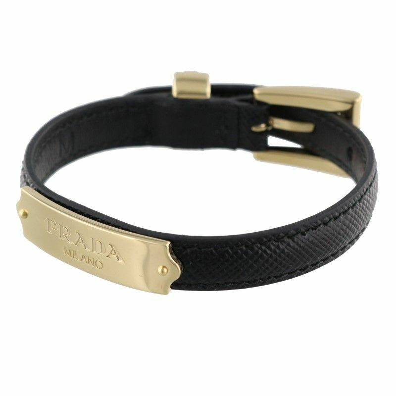 プラダ PRADA ブレスレット レディース SAFFIANO ブラック 1IB269 053 