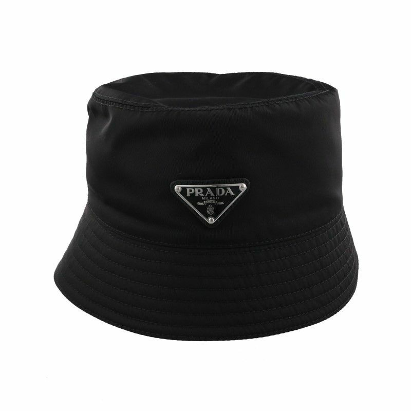 プラダ PRADA 帽子 レディース Mサイズ ブラック 1HC137 2DMI F0002
