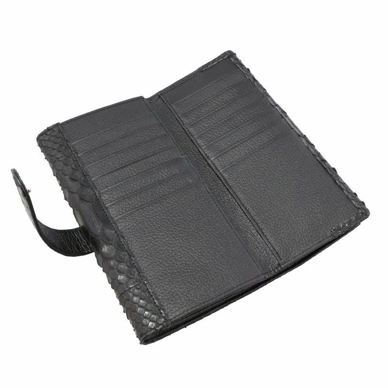 ロダニア RODANIA 長財布 レディース パイソン ブラック OKU0281BK ブラック